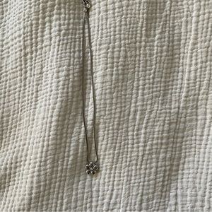 Brighton silver double sided flower necklace